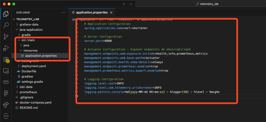 Configuración de Spring Boot